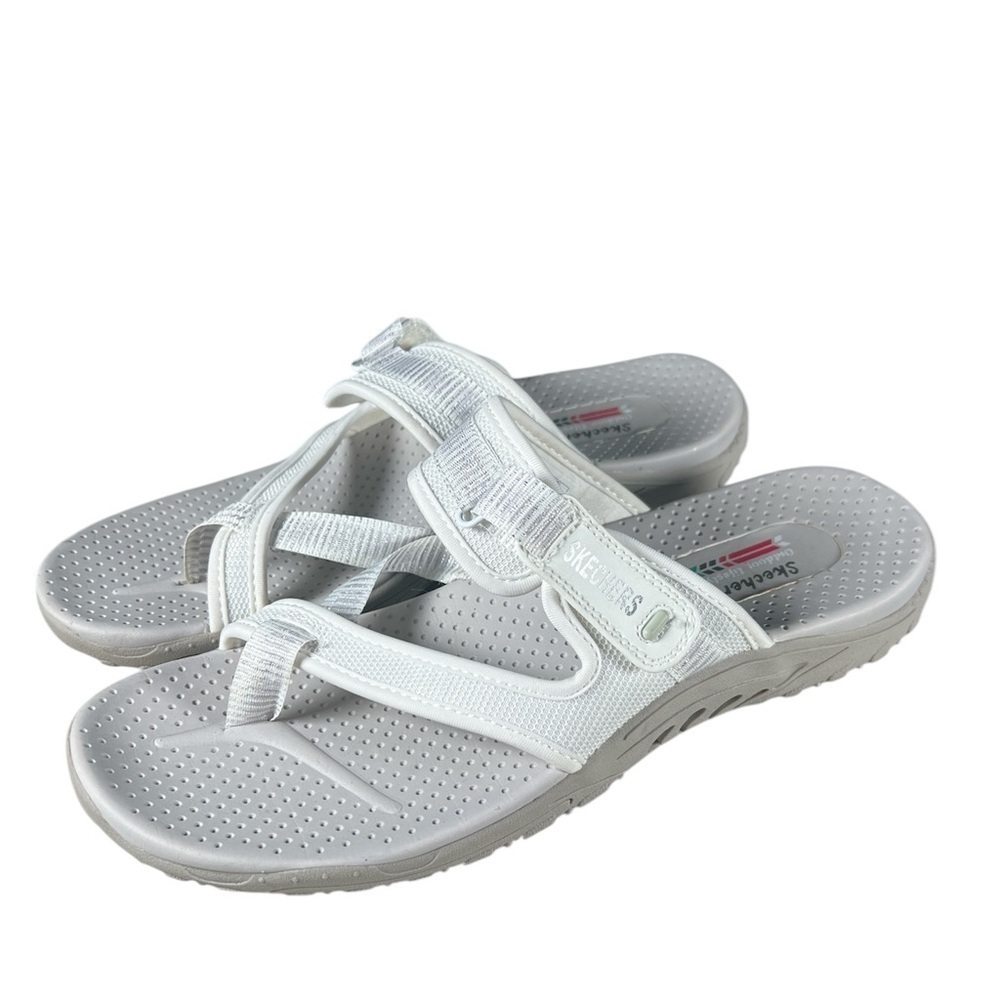 Skechers Women's Reggae Seize The Day Toe Thong Flip Flop Sandal size 11